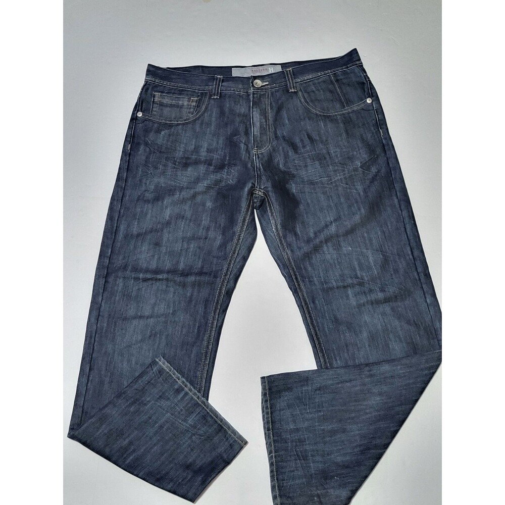 Halifax Denim Jeans Dark Straight Men Size 40x32